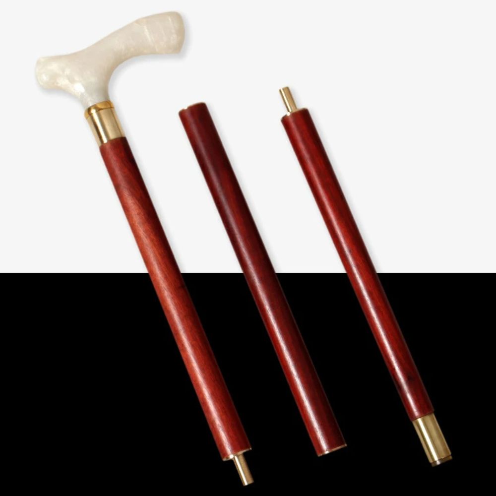 Bastoni Elegant Reddish African Wood Modern Walking Stick