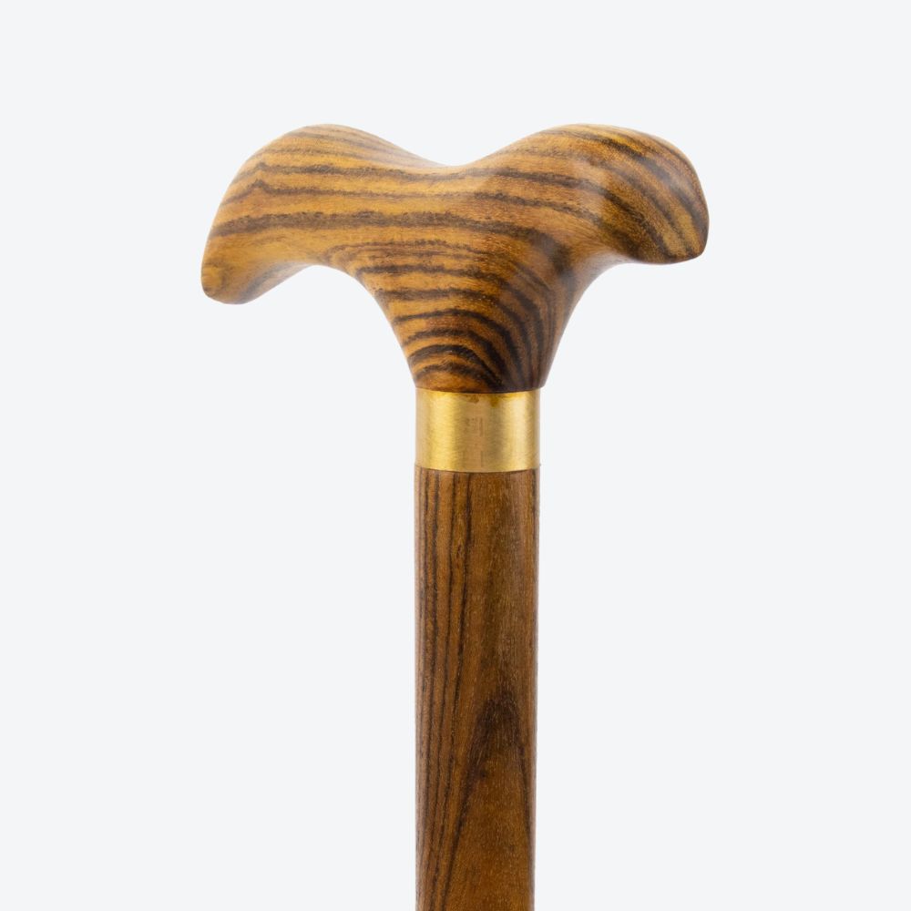 Bastoni Elegant Yellow Natural Wood Cane