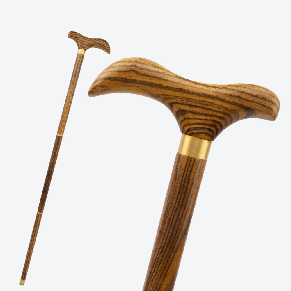 Bastoni Elegant Yellow Natural Wood Cane