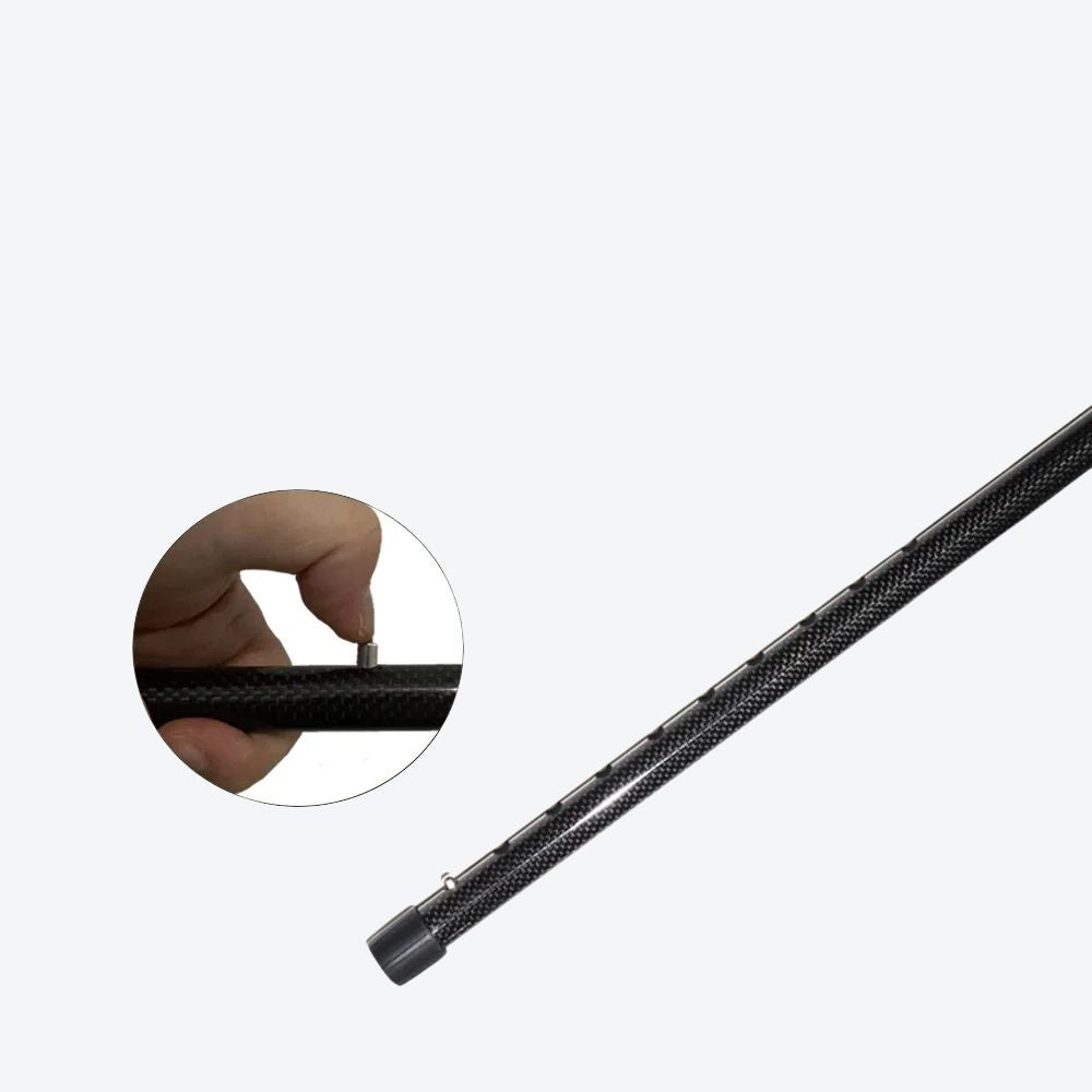 Folding Carbon Fiber Cane with Black Handle - Bastoni