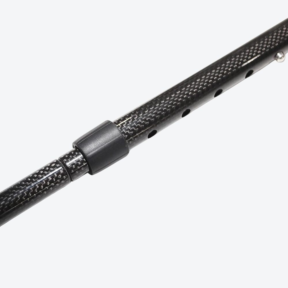 Folding Carbon Fiber Cane with Black Handle - Bastoni