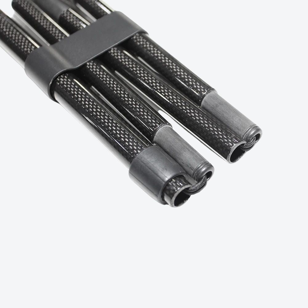 Folding Carbon Fiber Cane with Black Handle - Bastoni