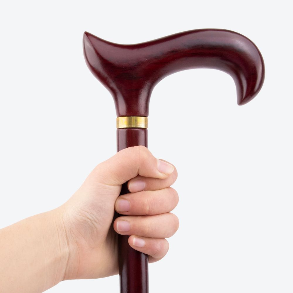 Bastoni Four-Pointed Fox Tail Wooden Cane
