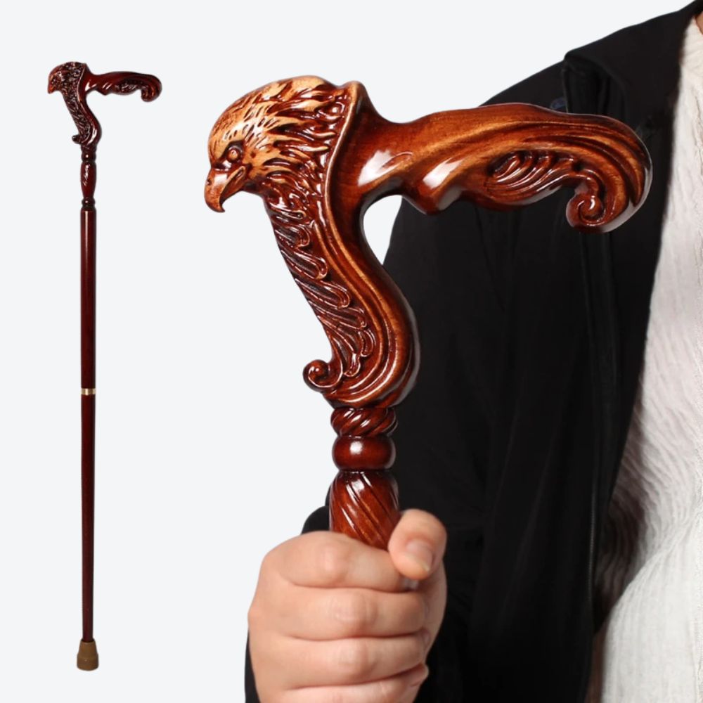 Bastoni Eagle Style German Beechwood Walking Stick
