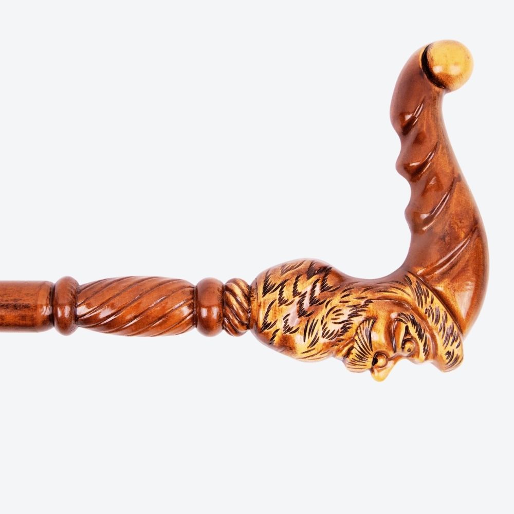 German Beechwood Walking Stick, Duende Bastoni Style