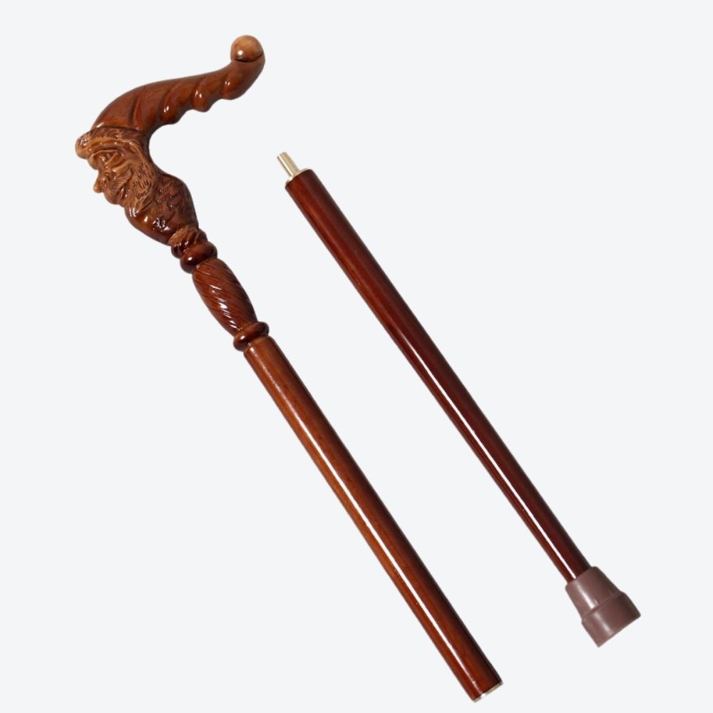 German Beechwood Walking Stick, Duende Bastoni Style