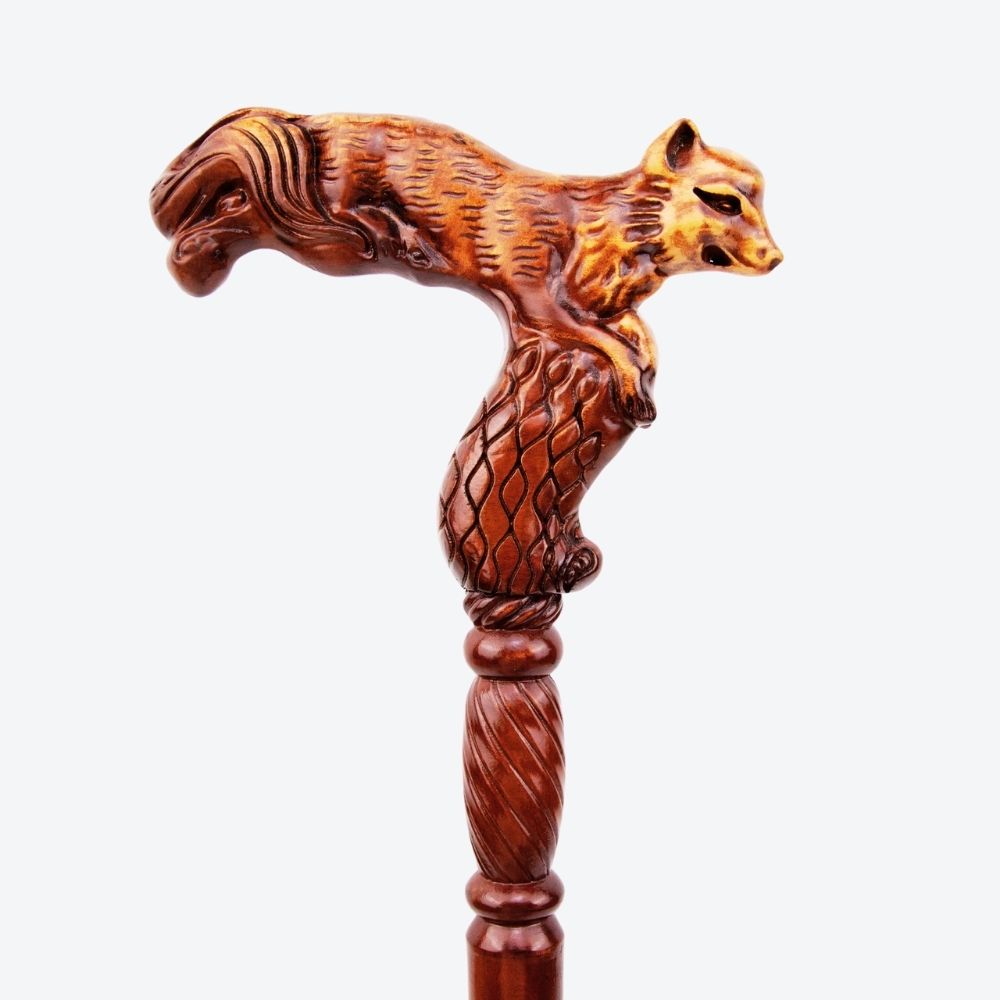 Bastoni Fox Style German Beech Wood Walking Stick