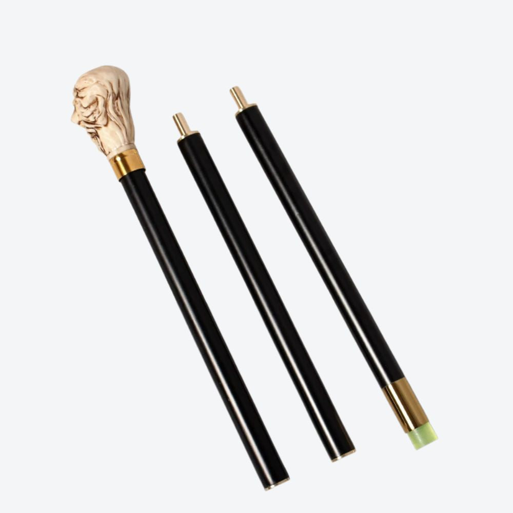 Bastoni Black Royal Lion German Beechwood Walking Stick