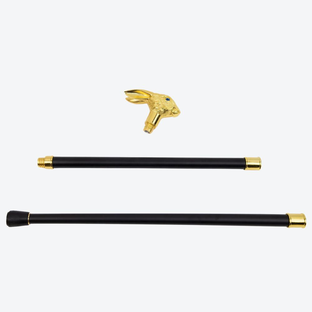 Bastoni Golden Eared Rabbit Metallic Cane