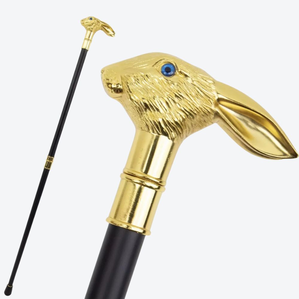 Bastoni Golden Eared Rabbit Metallic Cane