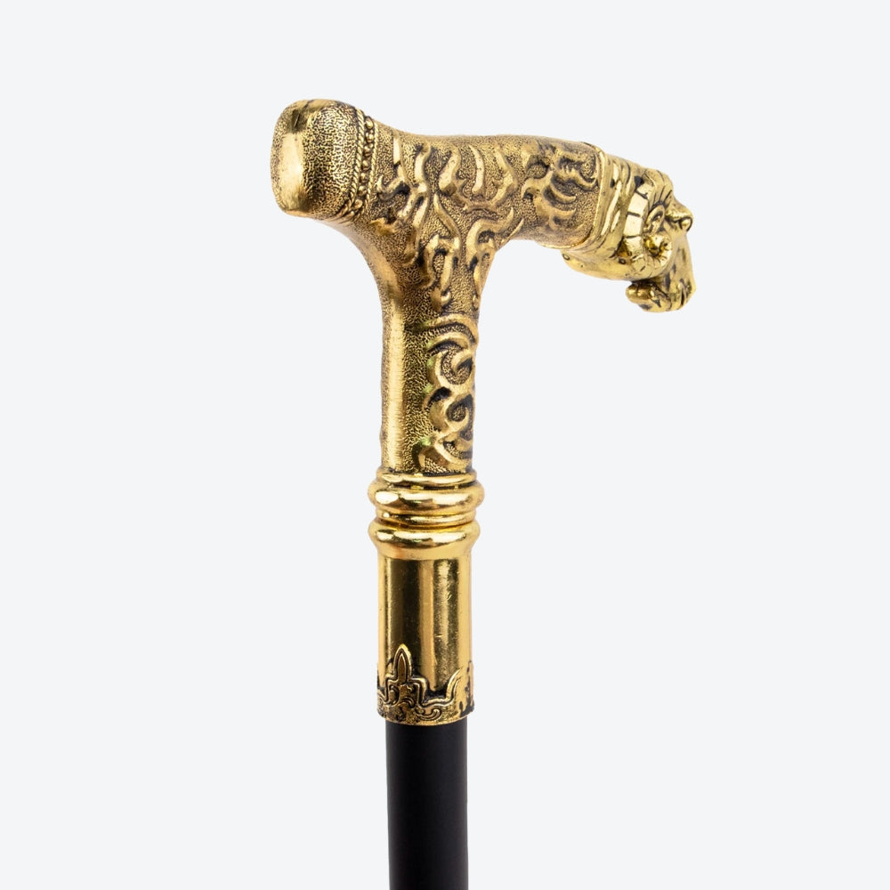 Golden Mountain Goat Metal Classic Cane-Bastoni Co