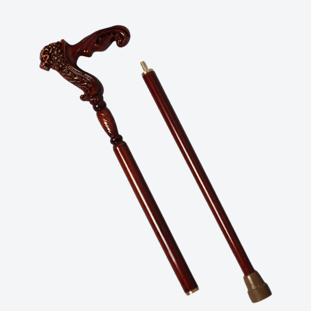 Bastoni Imperial Lion Luxurious Wooden Cane