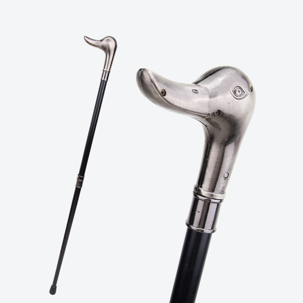 Classic Luxury Walking Stick with Imperial Duck Design - Bastoni