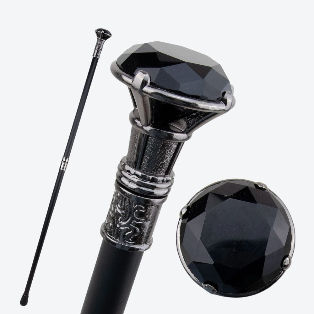 Bastoni Black Vintage Diamond Luxury Cane