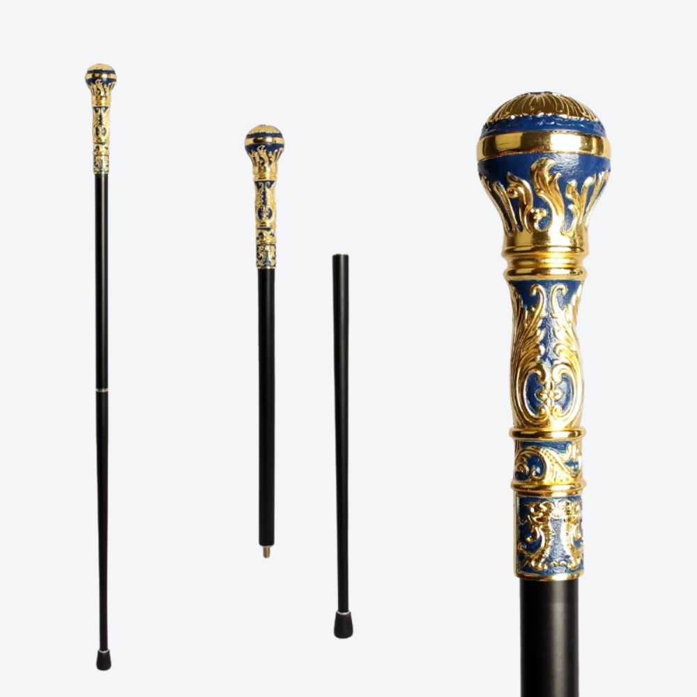 Luxury Elegant Cane Royal Silver/Gold Bastoni Cane
