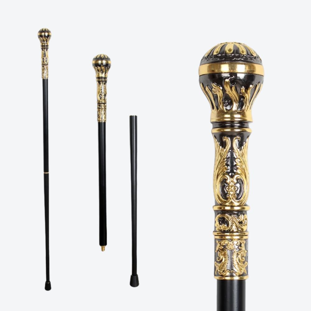 Luxury Elegant Cane Royal Silver/Gold Bastoni Cane