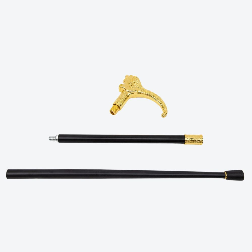 Luxury Golden Imperial Royal Lion Cane - Bastoni