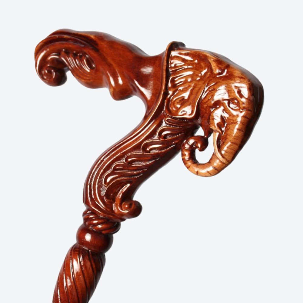 Luxury Wooden Walking Stick Elephant from Savana Bastoni