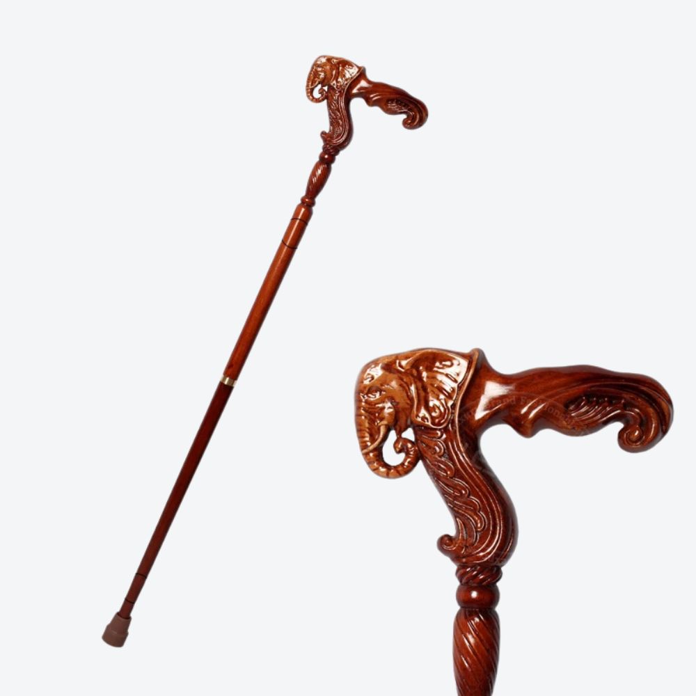 Luxury Wooden Walking Stick Elephant from Savana Bastoni