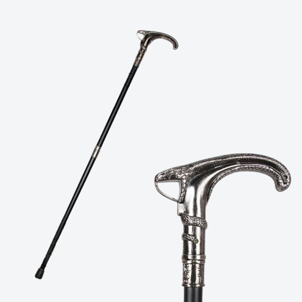 Bastoni Black Viper Luxury Vintage Walking Stick