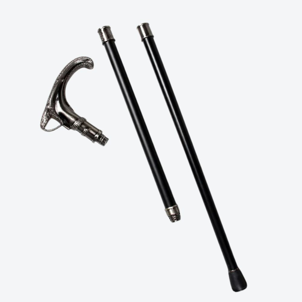 Bastoni Black Viper Luxury Vintage Walking Stick