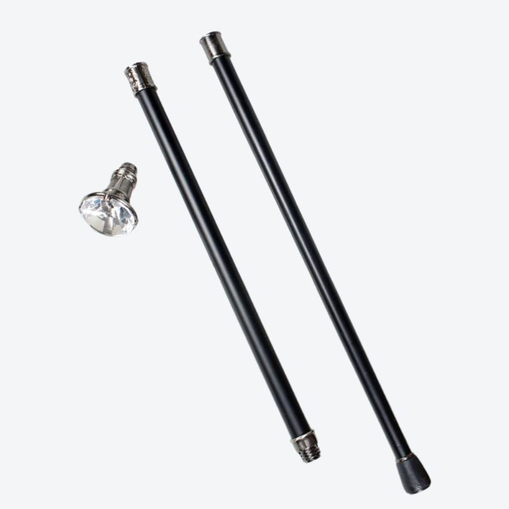 Bastoni Vintage Transparent Diamond Luxury Cane