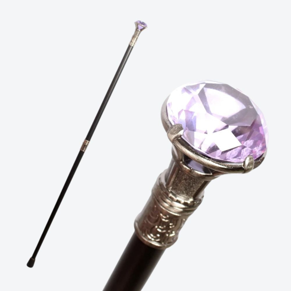 Bastoni Vintage Transparent Diamond Luxury Cane