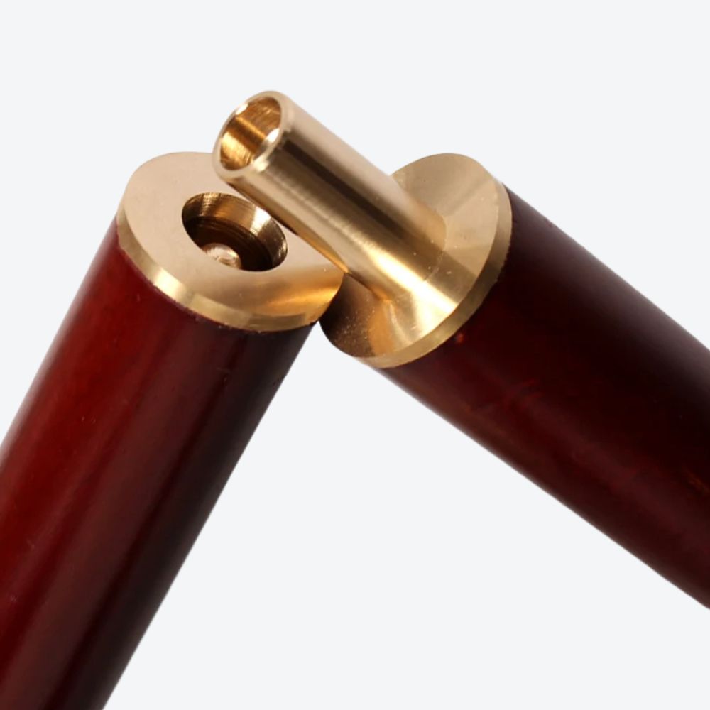 Masonic Cane Compass, Square and Red Skull Bastoni