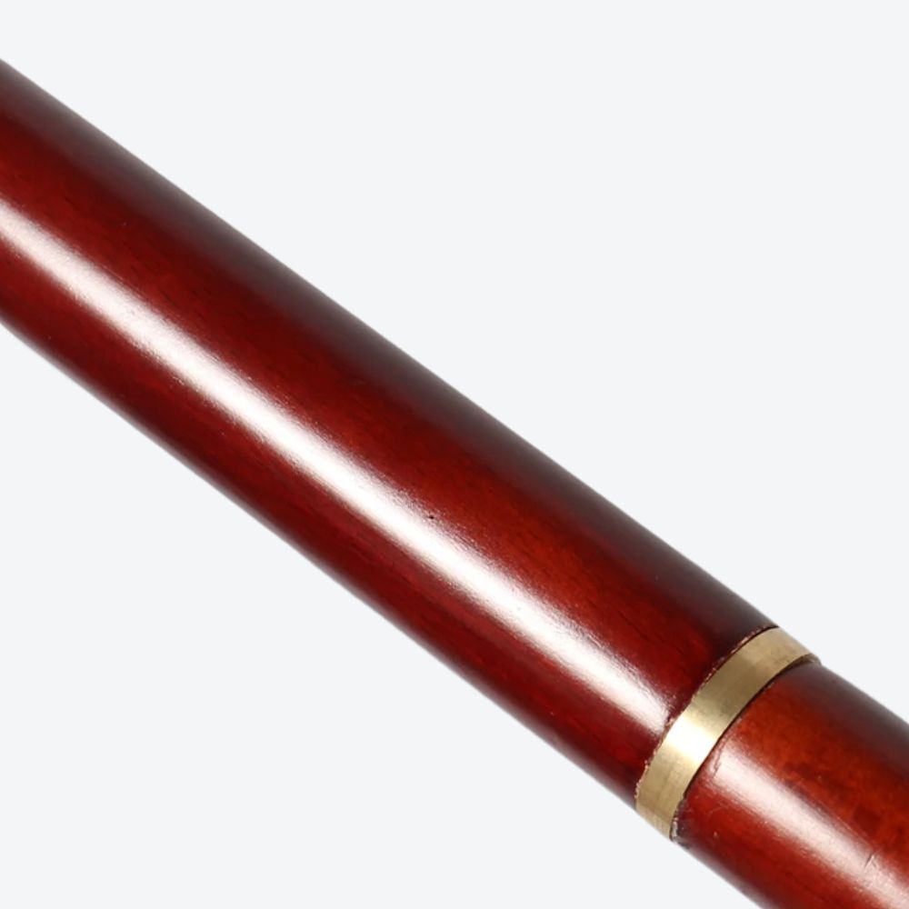 Masonic Cane Compass, Square and Red Skull Bastoni