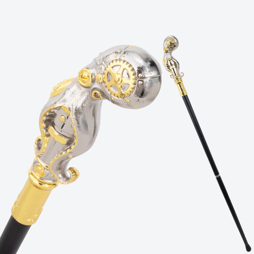 Mechanical Octopus Metal Cane-Bastoni UK