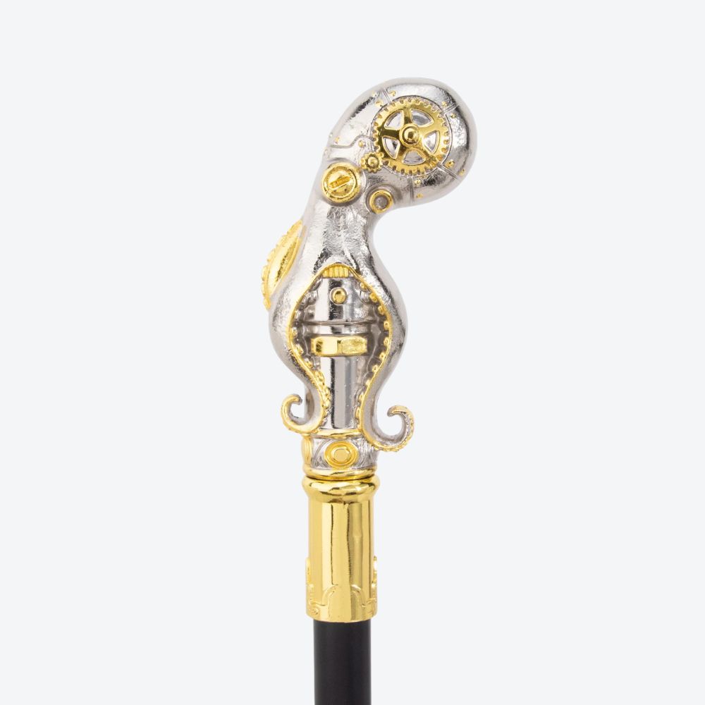 Mechanical Octopus Metal Cane-Bastoni UK