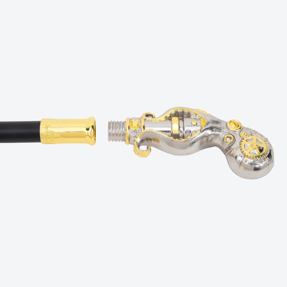 Mechanical Octopus Metal Cane-Bastoni UK