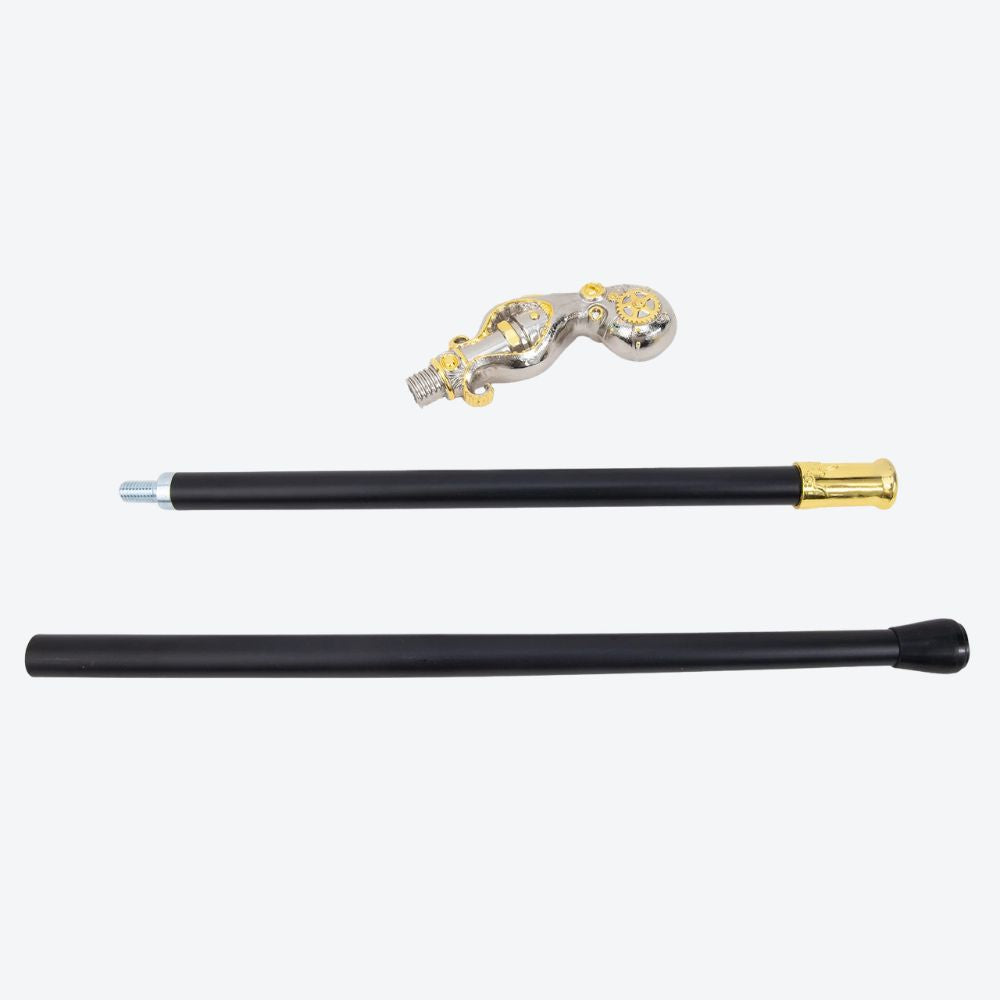 Mechanical Octopus Metal Cane-Bastoni UK