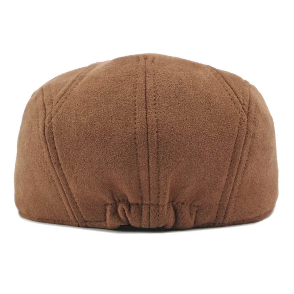 Bastoni Men's Dark Gray Suede Beret