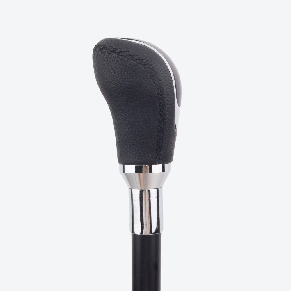 Bastoni Men's Elegant Black/Silver Walking Cane