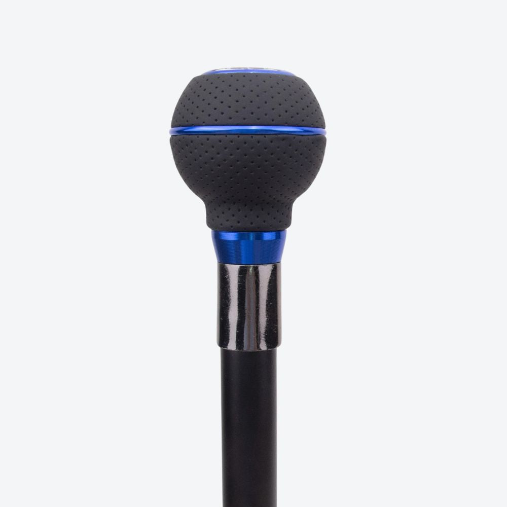 Bastoni Men's Elegant Black/Blue Walking Cane
