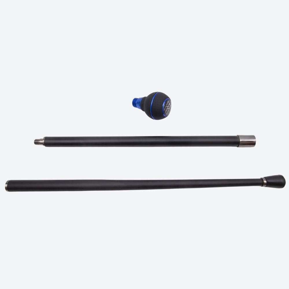 Bastoni Men's Elegant Black/Blue Walking Cane