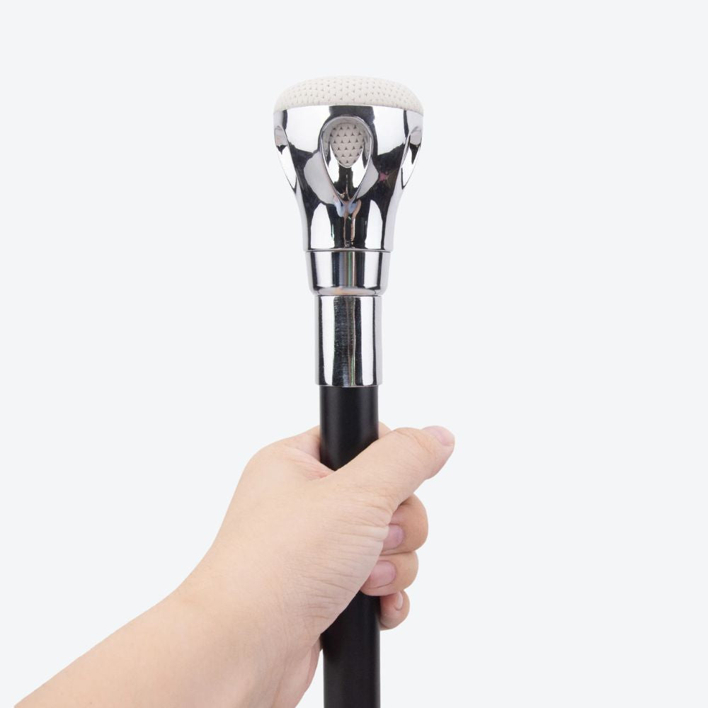 Bastoni Men's Vintage White Walking Cane