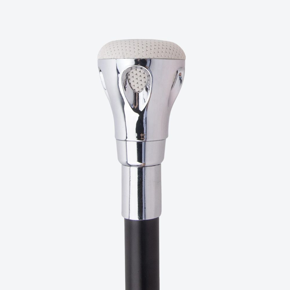 Bastoni Men's Vintage White Walking Cane