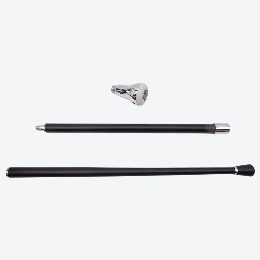 Bastoni Men's Vintage White Walking Cane