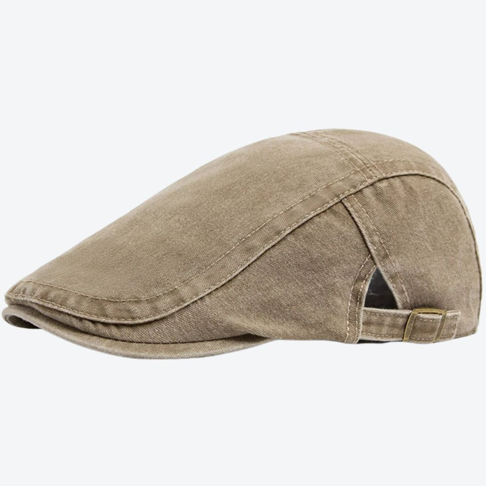 Modern and Elegant Brown Washed Jeans Style Beret - Bastoni