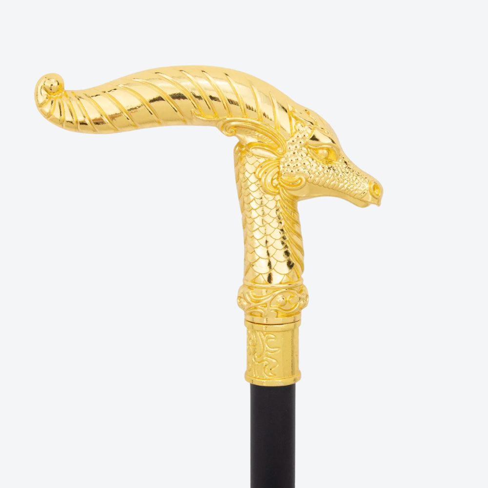 Mountain Goat Metal Cane Golden-Bastoni Co