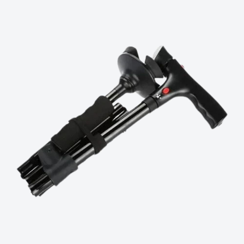 Folding Cane with Flashlight and Multifunctional Alarm - Bastoni