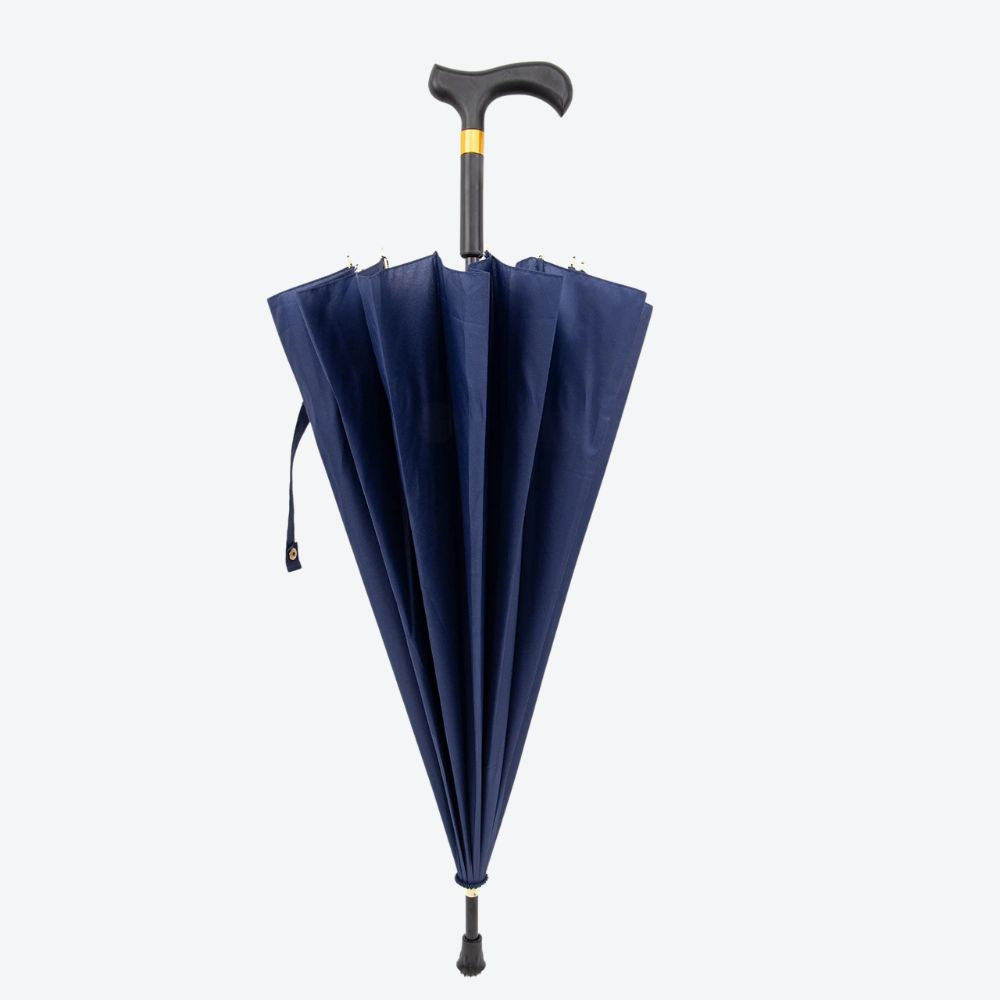 Bastoni Navy Blue Windproof Umbrella Cane