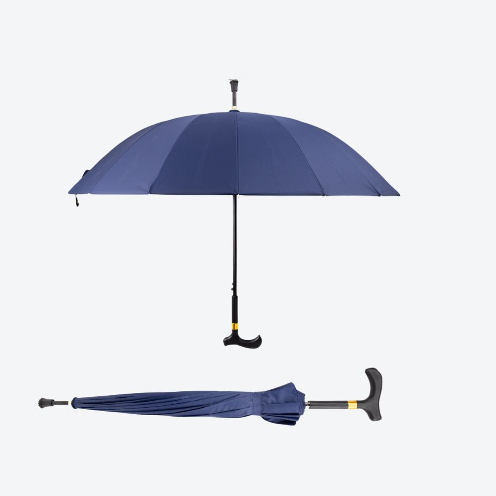 Bastoni Navy Blue Windproof Umbrella Cane