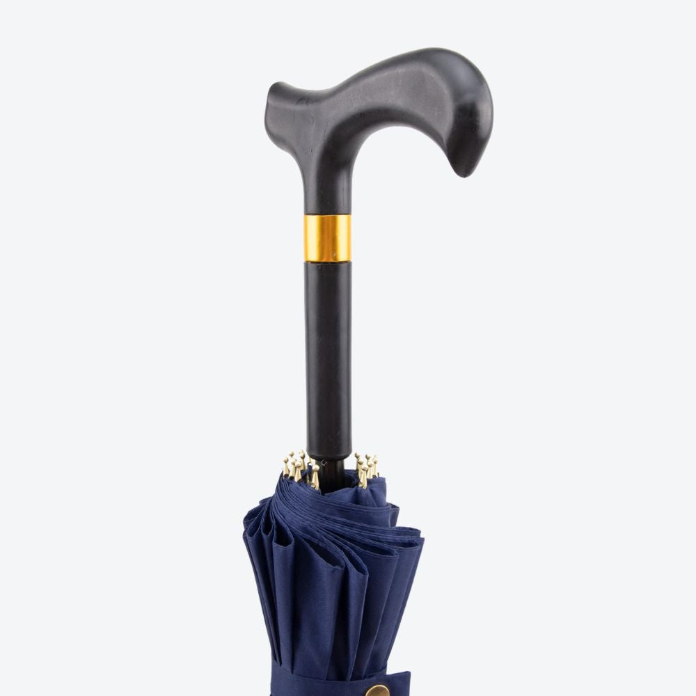 Bastoni Navy Blue Windproof Umbrella Cane