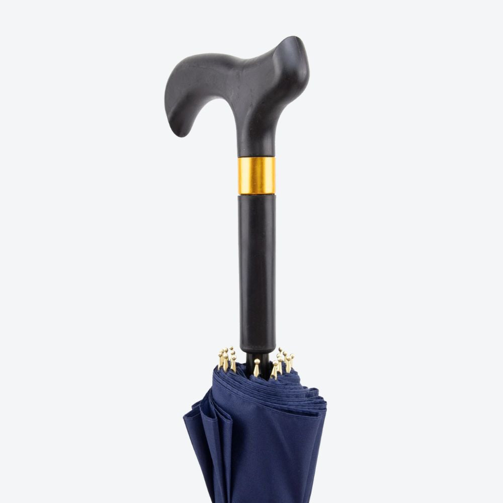 Bastoni Navy Blue Windproof Umbrella Cane