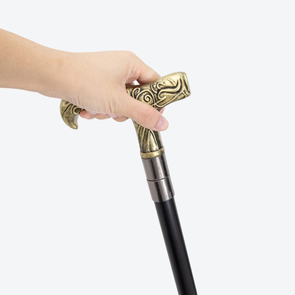 Noble Branches Metal Cane Gold-Bastoni UK