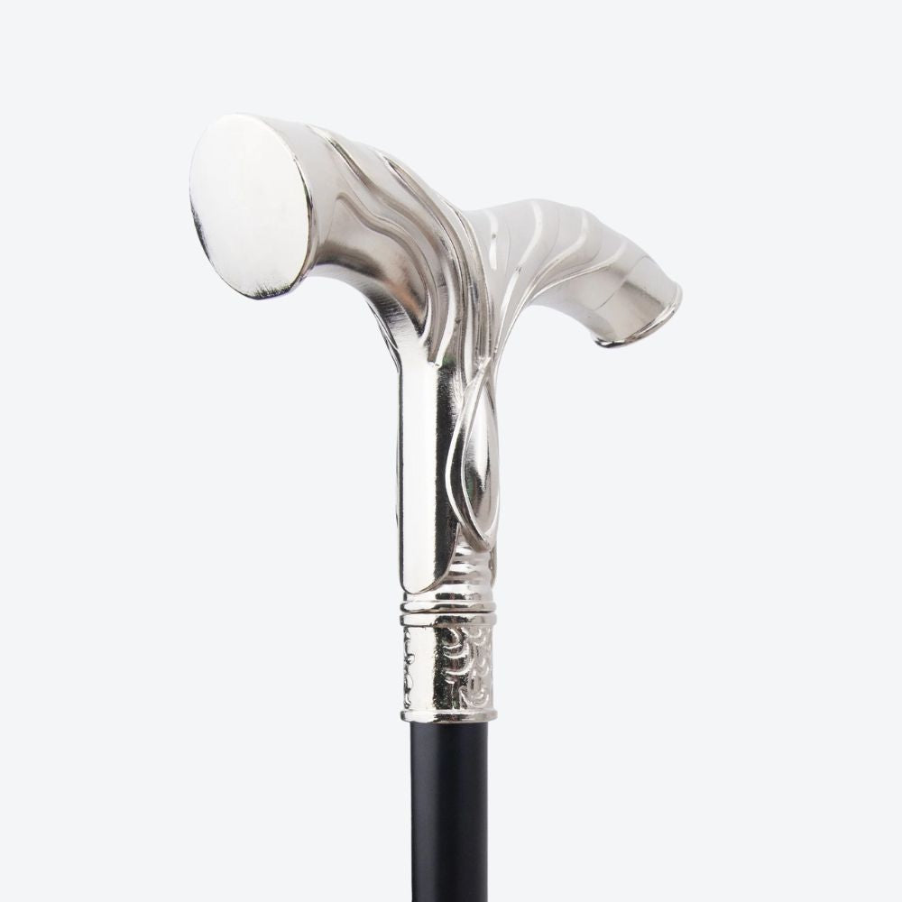 Nordic Luxury Valhalla Silver Bastoni Walking Stick