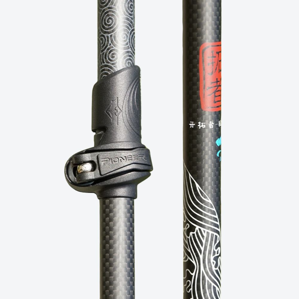 Black Oriental Style Carbon Fiber Walking Stick Lisa Bastoni